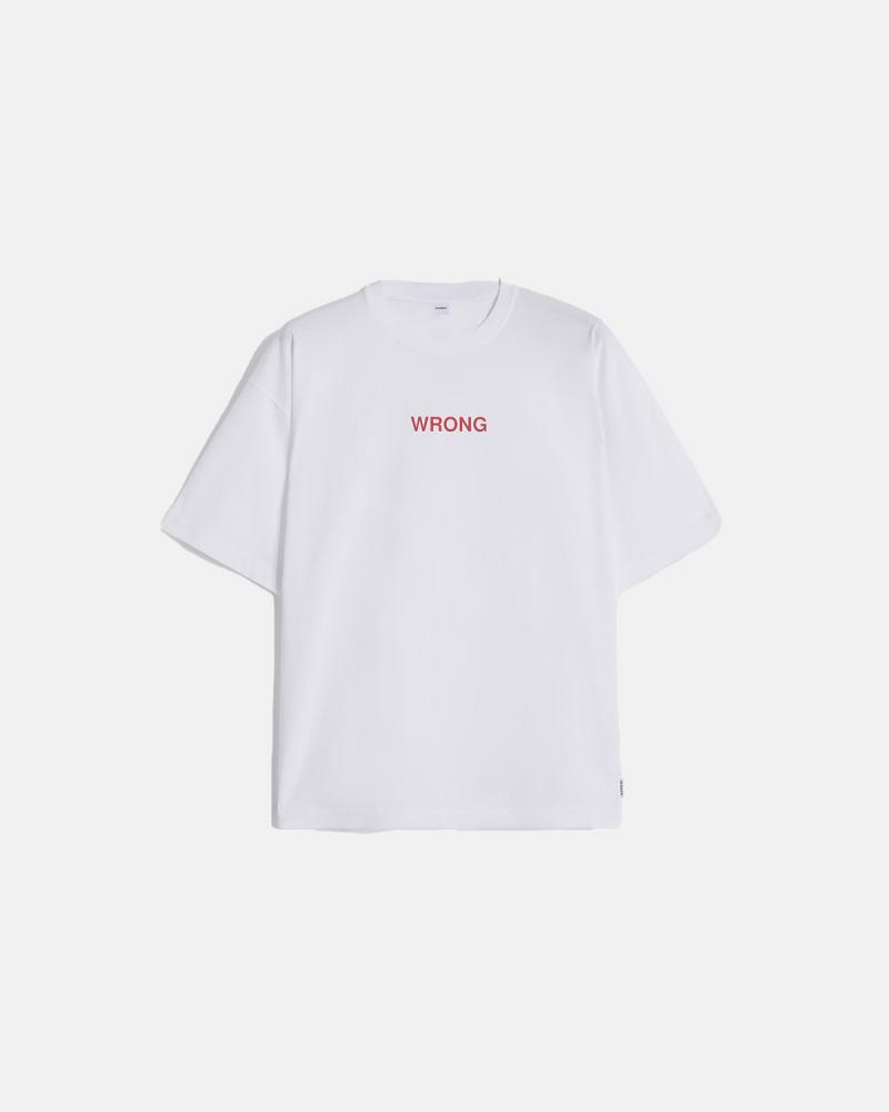 TEE SHIRT ASPESI WRONG BLANC