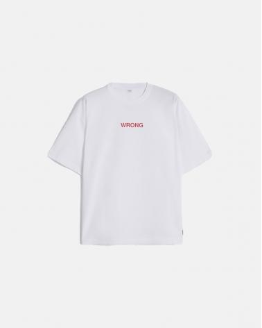 TEE SHIRT ASPESI WRONG BLANC
