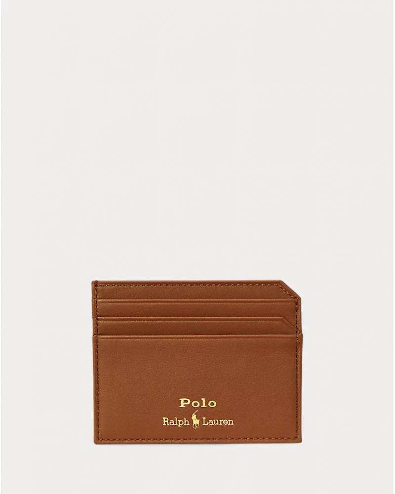 PORTE CARTES RALPH LAUREN MARRON