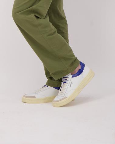 BASKET  GHOUD PADS SC01 BRUSHED  BLANC/BLEU