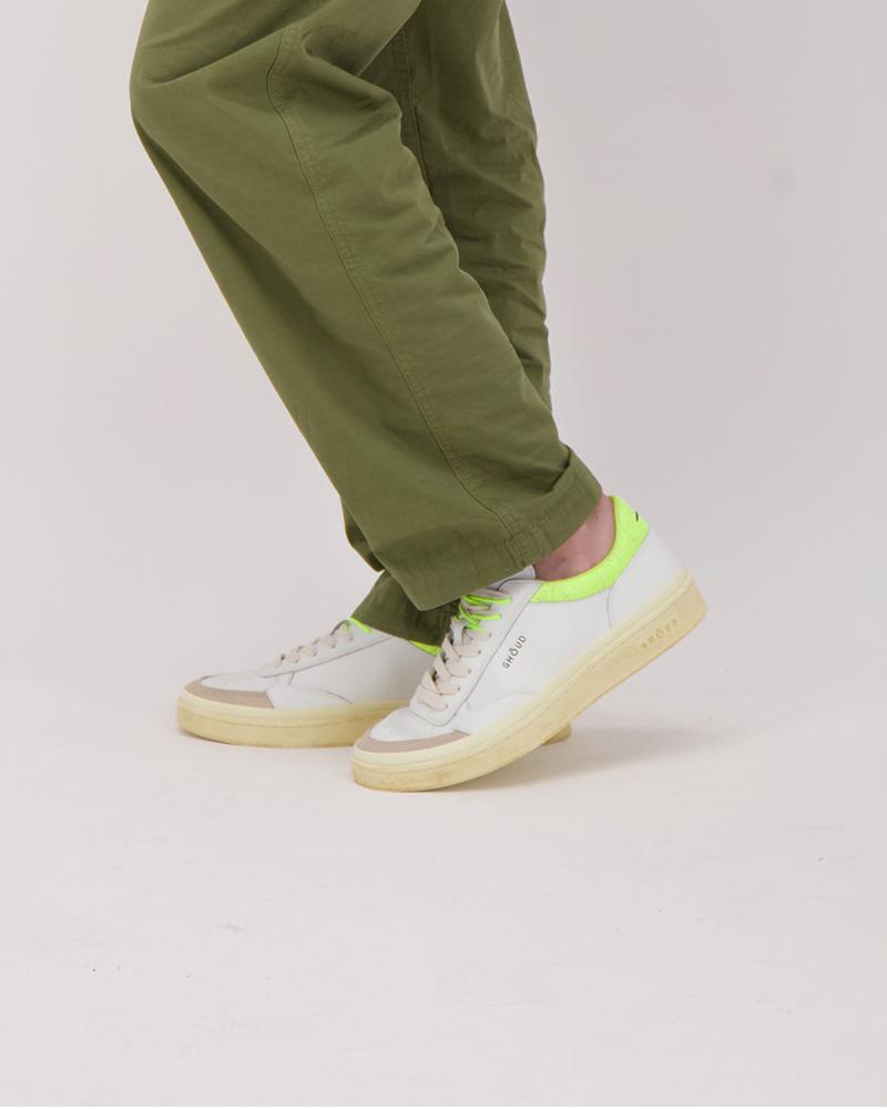 BASKET  GHOUD PADS SC02 BRUSHED  BLANC/JAUNE