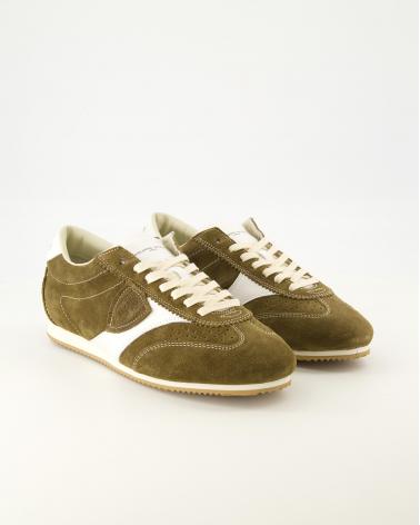 PHILIPPE MODEL SNEAKERS PLANCHE PNLU D005  DAIM VERT MILITAIRE