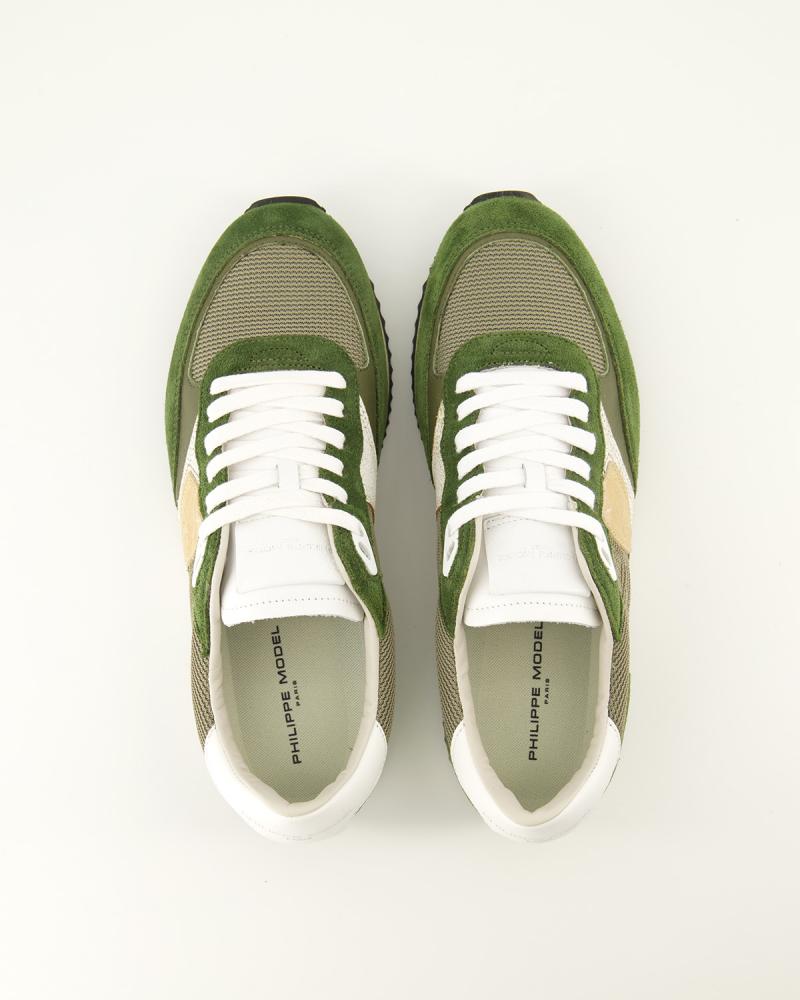 BASKET  PHILIPPE MODEL  BLVILLE W007Vert Militaire et Blanc