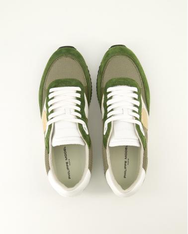 BASKET  PHILIPPE MODEL  BLVILLE W007Vert Militaire et Blanc