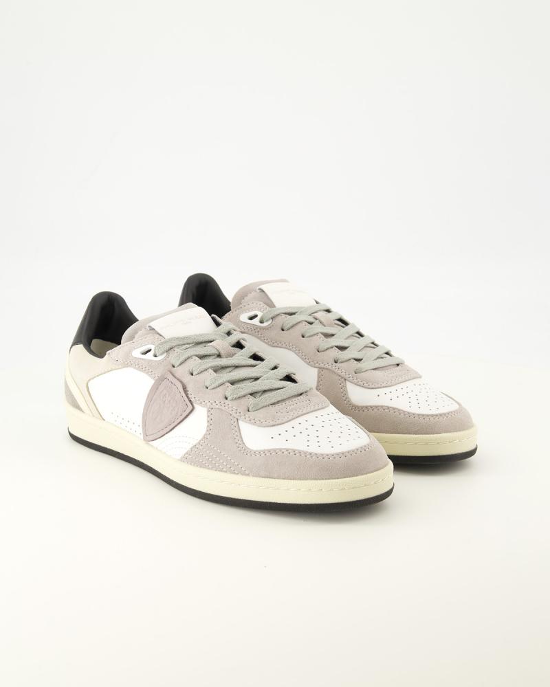 BASKET PHILIPPE MODEL PIGALLE  VD03 VEAU/DAIM/BLANC/NOIR