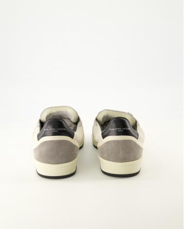 BASKET PHILIPPE MODEL PIGALLE  VD03 VEAU/DAIM/BLANC/NOIR