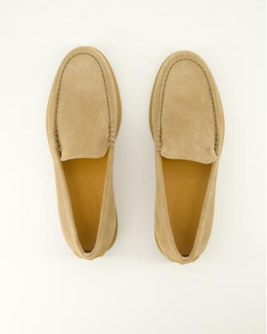 MOCASSIN PANTOFOLA GOMMA BEIGE