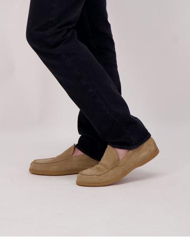 MOCASSIN PANTOFOLA GOMMA BEIGE