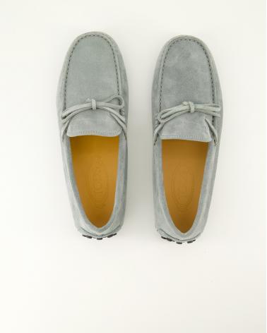 MOCASSIN TOD'S GOMMINO LACCETTO GRIS CLAIR