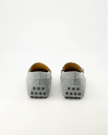 MOCASSIN TOD'S GOMMINO LACCETTO GRIS CLAIR