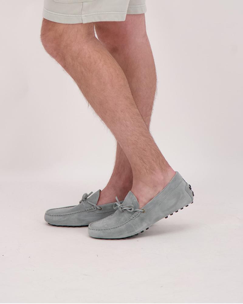 MOCASSIN TOD'S GOMMINO LACCETTO GRIS CLAIR