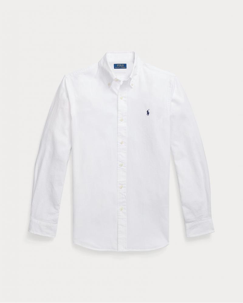 CHEMISE RALPH LAUREN SEESURKER BLANC