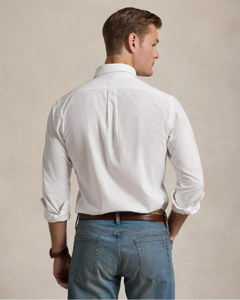 CHEMISE RALPH LAUREN SEESURKER BLANC