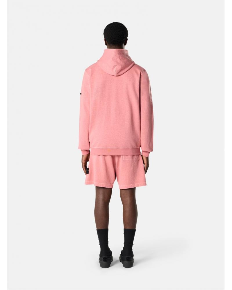 BERMUDA STONE ISLAND 6200014 018G  MALFILÉ FLEECE 'OLD' EFFECT OLEANDER ROSE