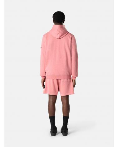 BERMUDA STONE ISLAND 6200014 018G  MALFILÉ FLEECE 'OLD' EFFECT OLEANDER ROSE