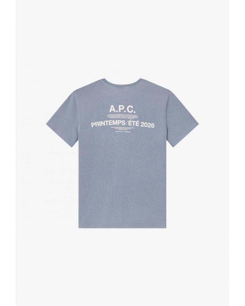 TEE SHIRT A.P.C. PRINTEMPS 2026 BLEU