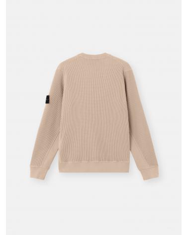 SWEAT 6100056 0009A ORGANIC COTTON WAFFLE FLEECE DESERT BEIGE