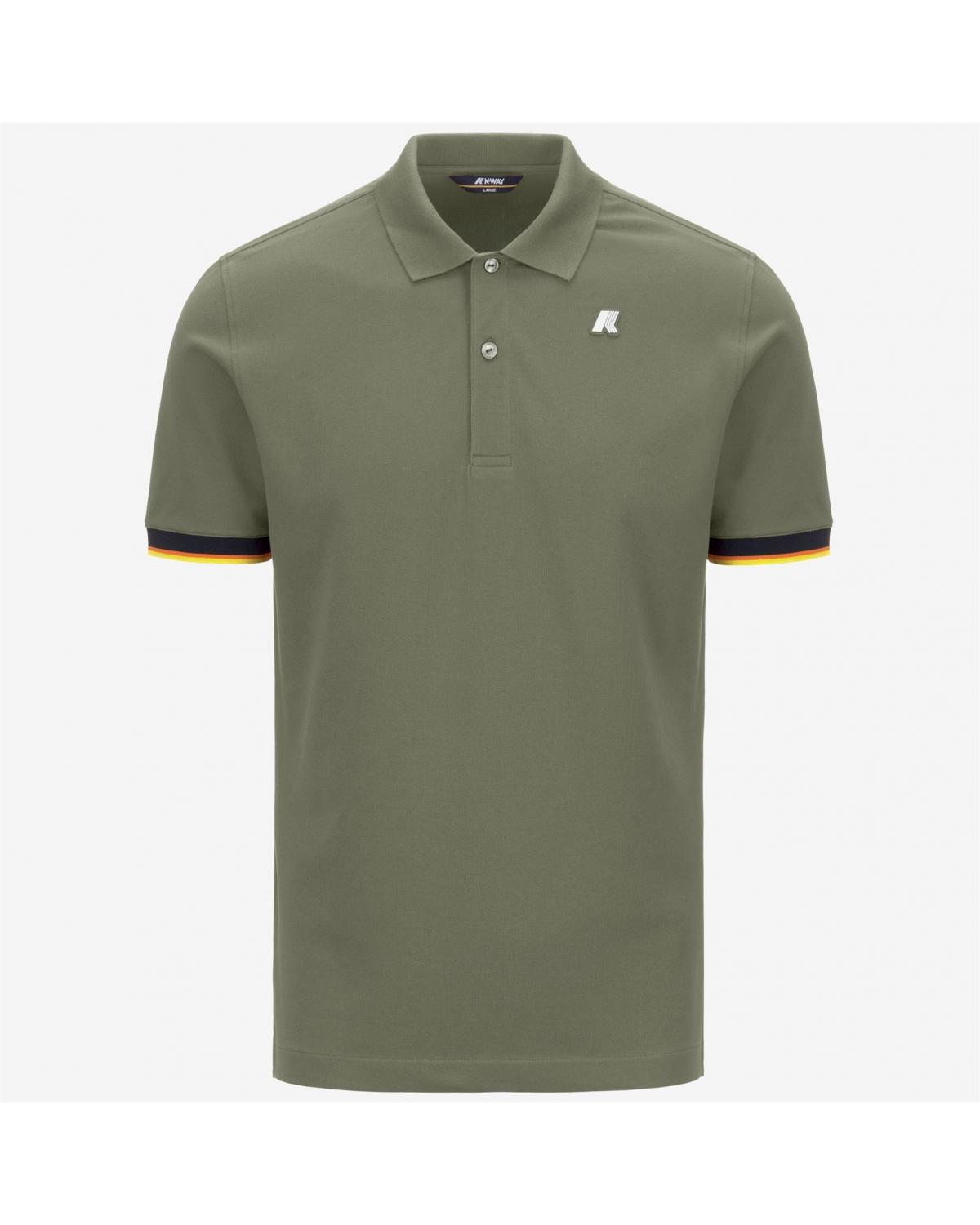 POLO  K-WAY VINCENT GREEN LICHEN