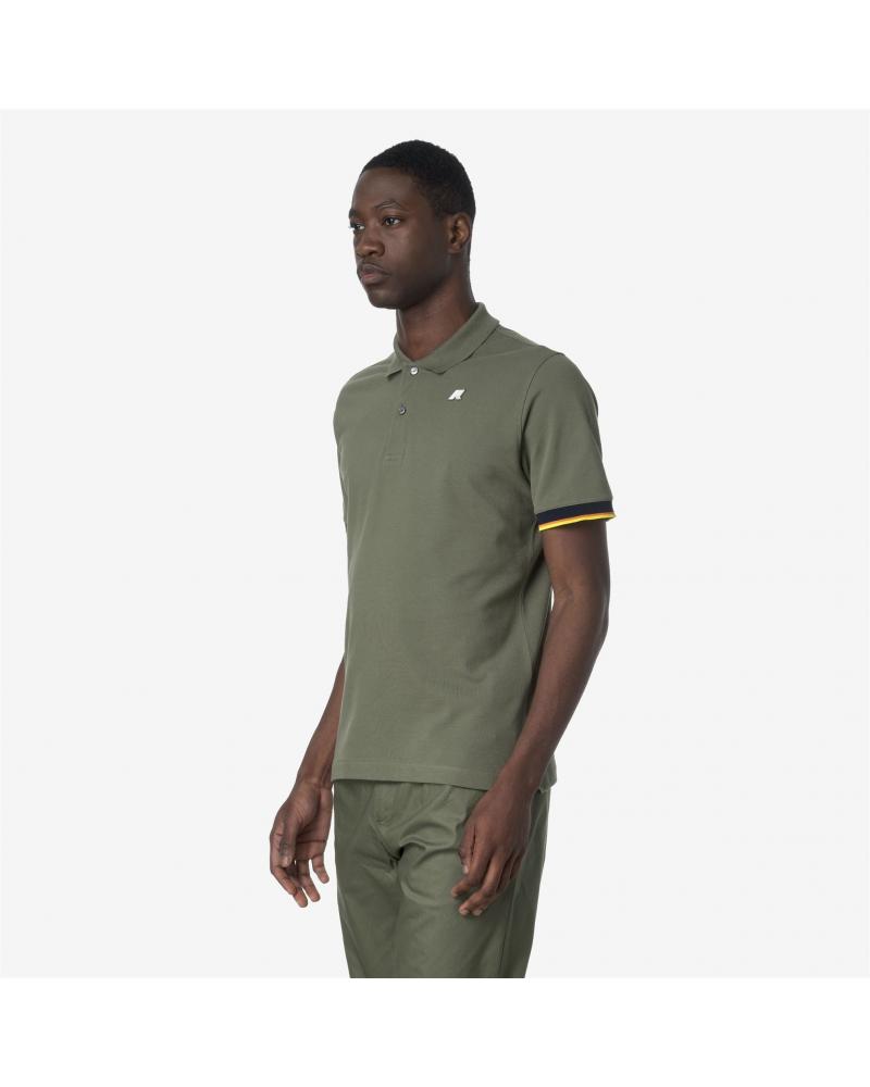 POLO  K-WAY VINCENT GREEN LICHEN