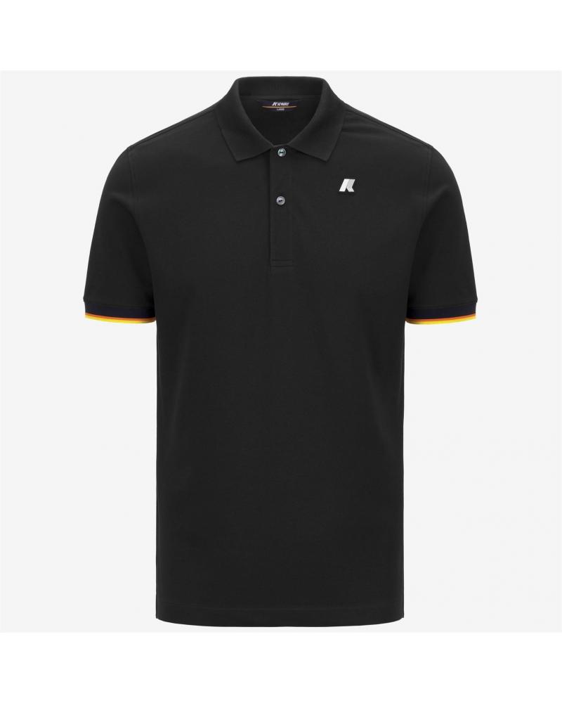 POLO  K-WAY VINCENT DEFT BLACK PURE