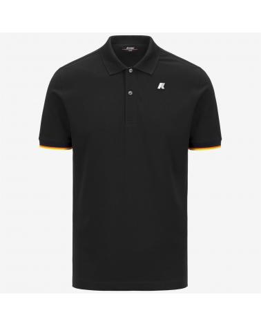 POLO  K-WAY VINCENT DEFT BLACK PURE