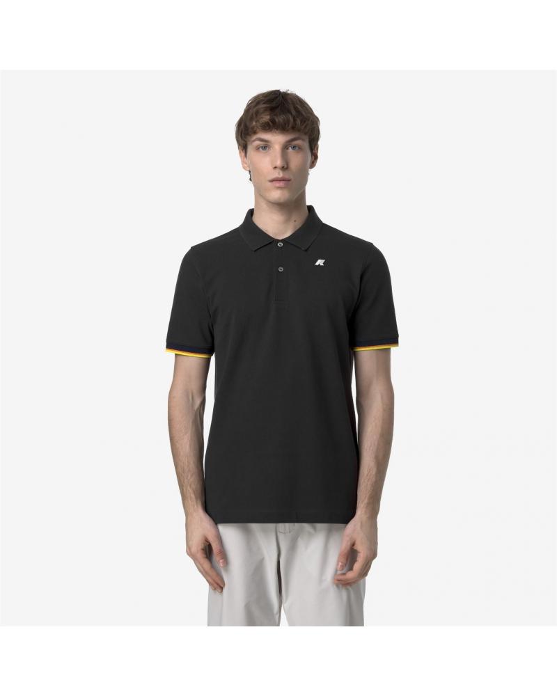 POLO  K-WAY VINCENT DEFT BLACK PURE