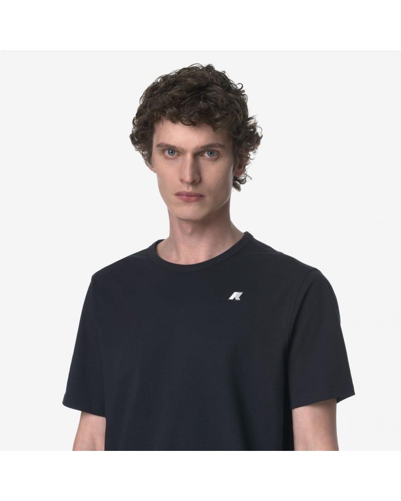 T-SHIRT K-WAY ADAME LIGHT STRETCH JERSEY BLUE DEPH