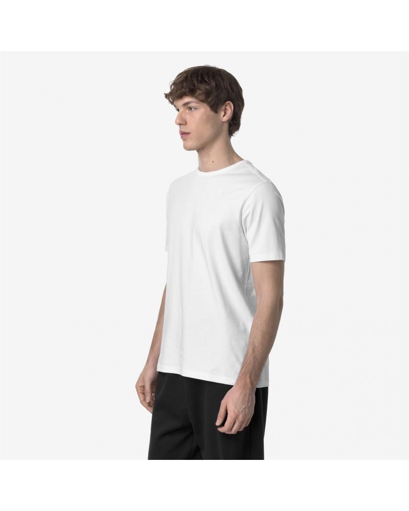T-SHIRT K-WAY ADAME LIGHT STRETCH JERSEY BLANC