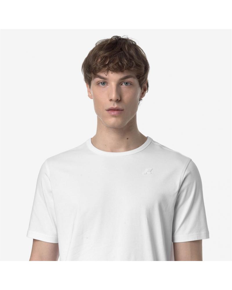T-SHIRT K-WAY ADAME LIGHT STRETCH JERSEY BLANC
