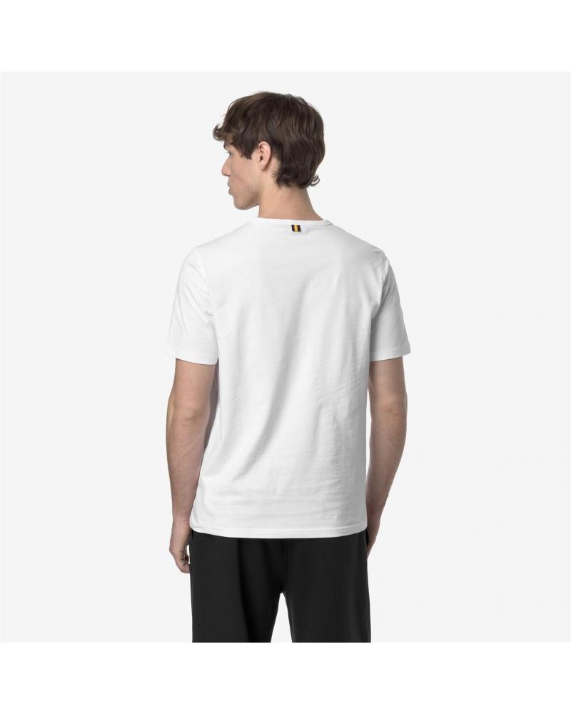 T-SHIRT K-WAY ADAME LIGHT STRETCH JERSEY BLANC