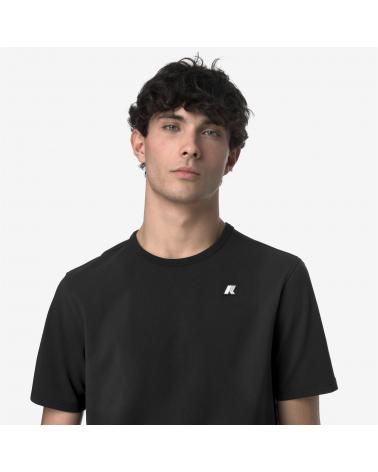 T-SHIRT K-WAY ADAME LIGHT STRETCH JERSEY BLACK PURE