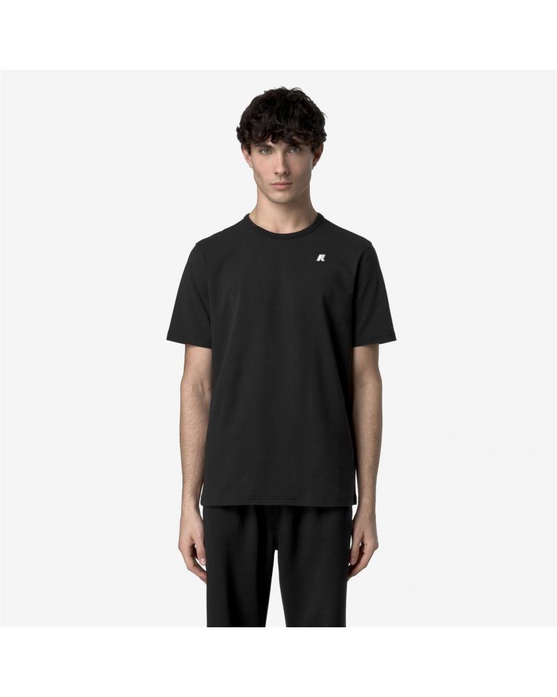 T-SHIRT K-WAY ADAME LIGHT STRETCH JERSEY BLACK PURE