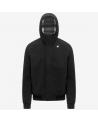 BLOUSON K-WAY JOACHIM BONDED JERSEY BLACK PURE