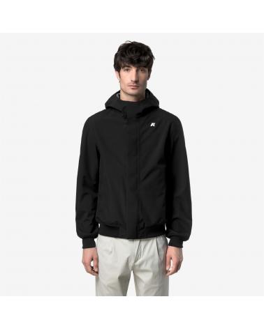 BLOUSON K-WAY JOACHIM BONDED JERSEY BLACK PURE