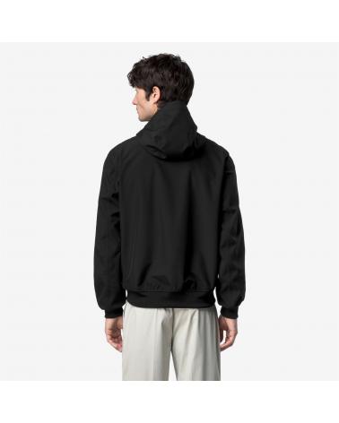 BLOUSON K-WAY JOACHIM BONDED JERSEY BLACK PURE