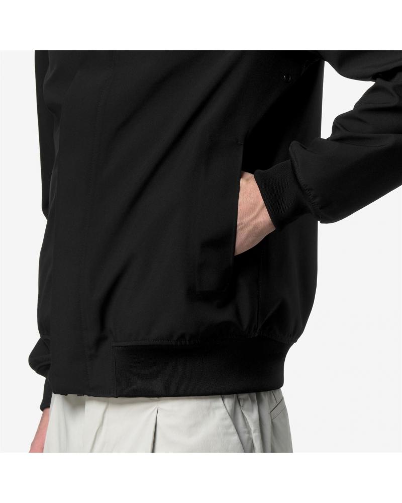 BLOUSON K-WAY JOACHIM BONDED JERSEY BLACK PURE