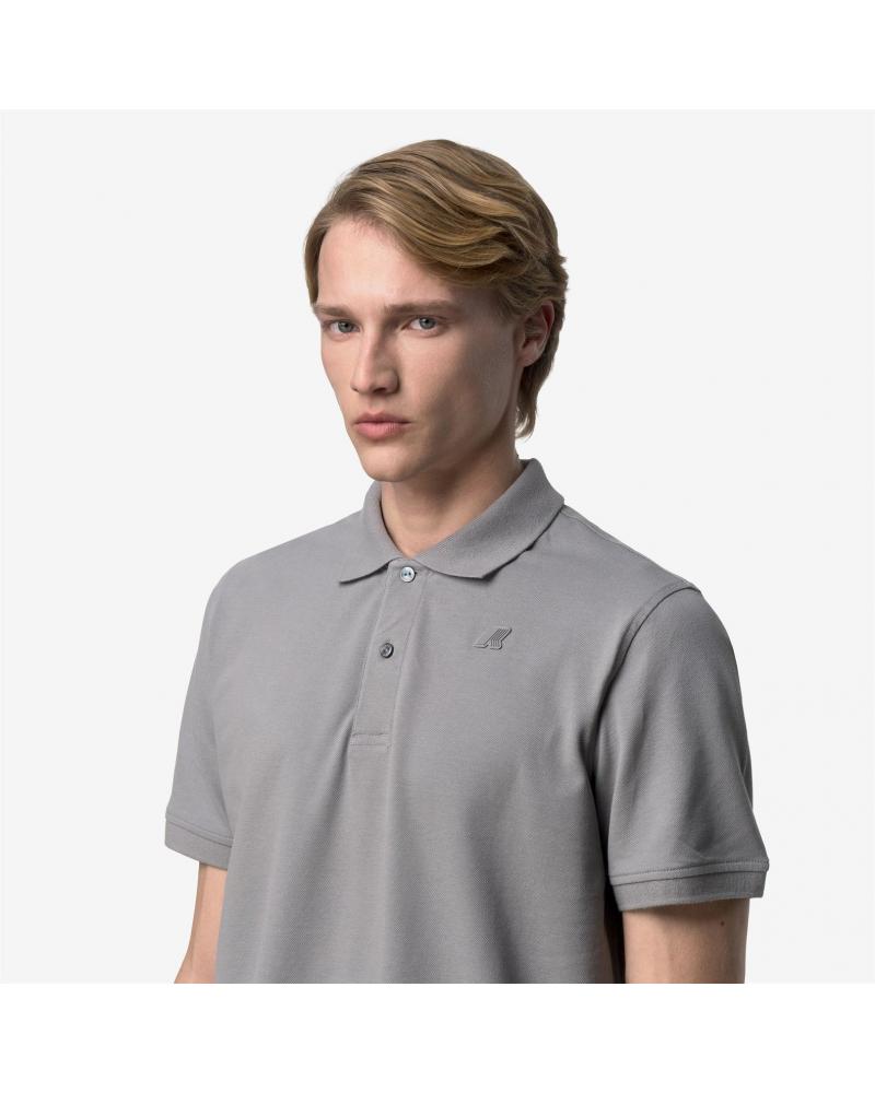 POLO K-WAY AMEDEE SLIM PIQUE GREY FROST