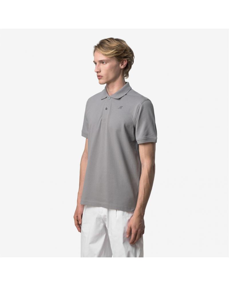POLO K-WAY AMEDEE SLIM PIQUE GREY FROST