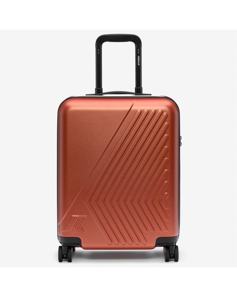  VALISE K-WAY EUDOXIE LOGO ORANGE  BROWN