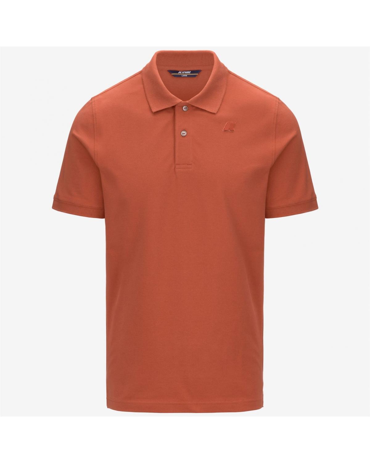 POLO K-WAY AMEDEE SLIM PIQUE ORANGE BROWNISH
