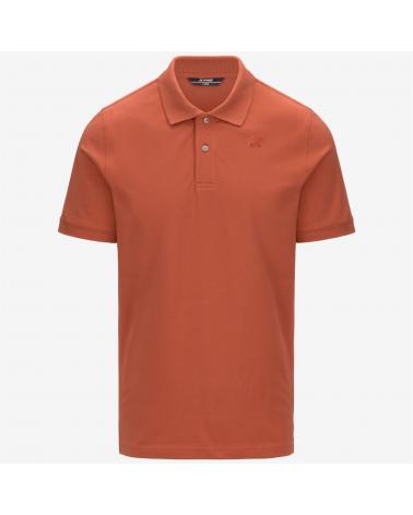 POLO K-WAY AMEDEE SLIM PIQUE ORANGE BROWNISH