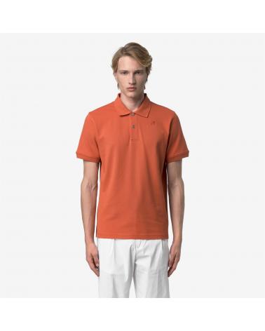 POLO K-WAY AMEDEE SLIM PIQUE ORANGE BROWNISH