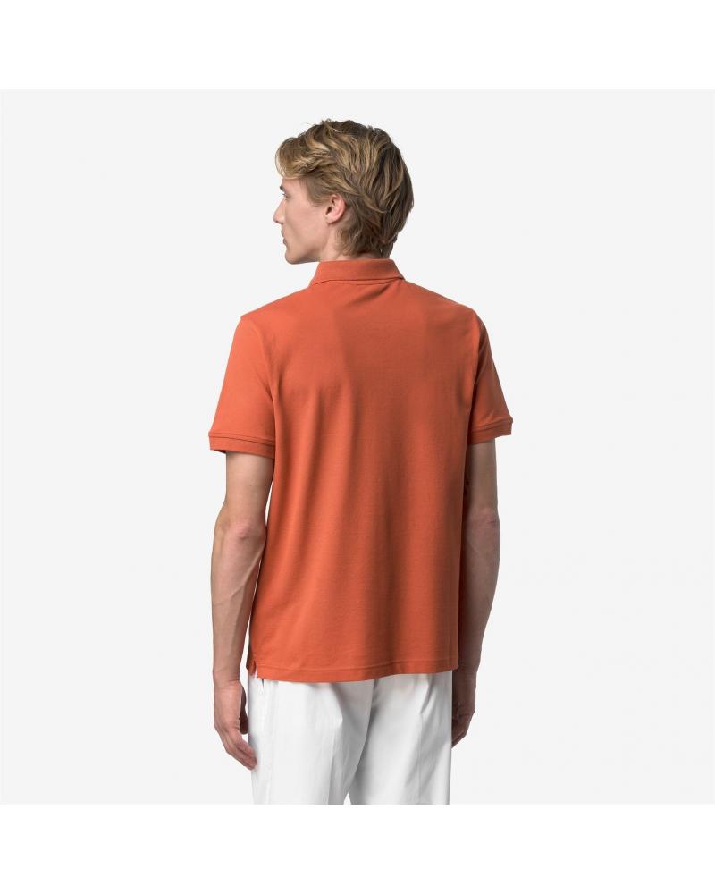 POLO K-WAY AMEDEE SLIM PIQUE ORANGE BROWNISH