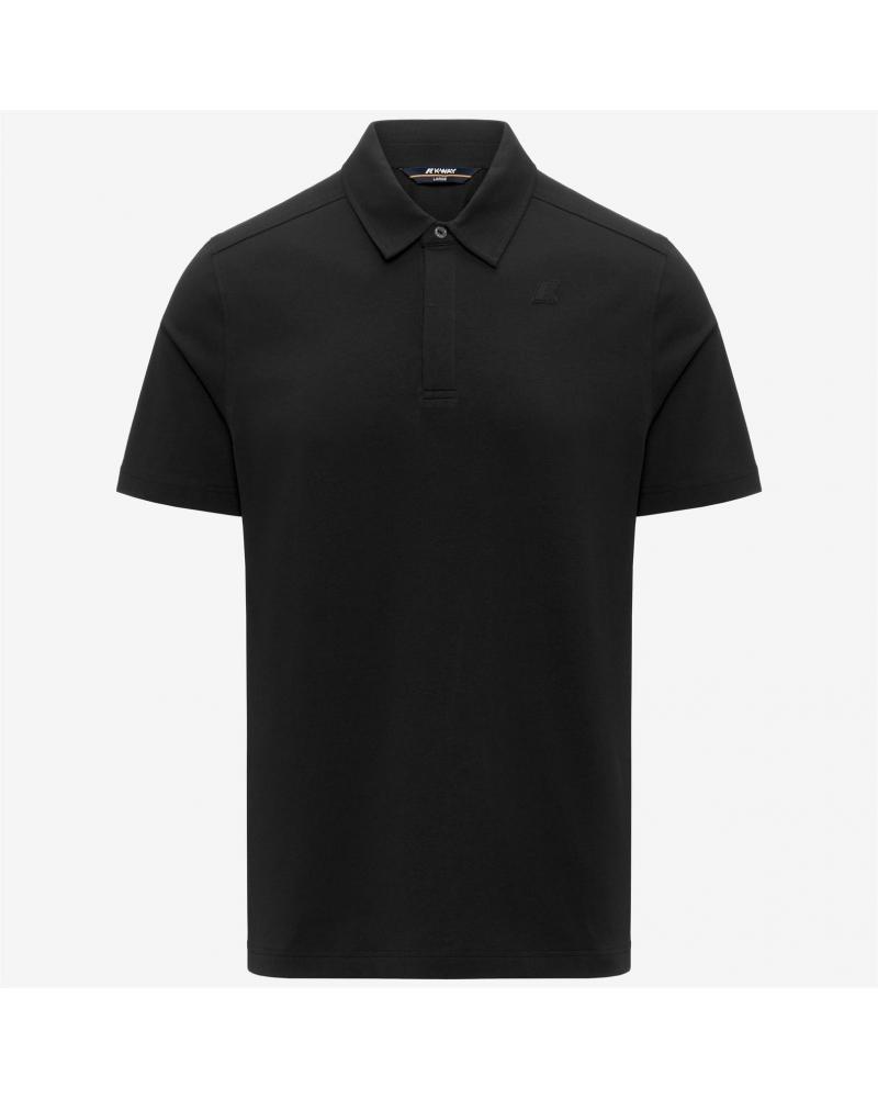 POLO K-WAY VIGGO LT STRETCH JERSEY SLIM BLACK PURE