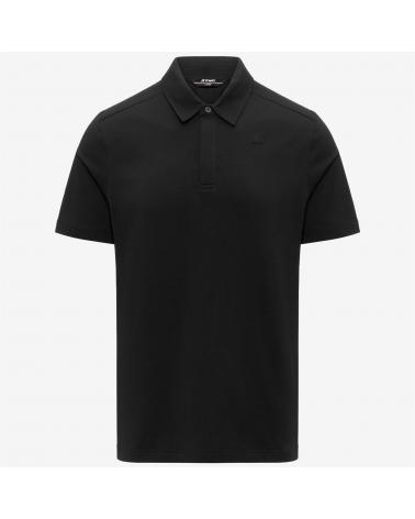 POLO K-WAY VIGGO LT STRETCH JERSEY SLIM BLACK PURE
