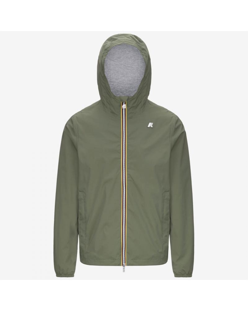 BLOUSON K-WAY JACK STRETCH NYLON JERSEY GREEN LICHEN