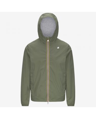 BLOUSON K-WAY JACK STRETCH NYLON JERSEY GREEN LICHEN