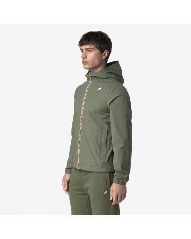 BLOUSON K-WAY JACK STRETCH NYLON JERSEY GREEN LICHEN