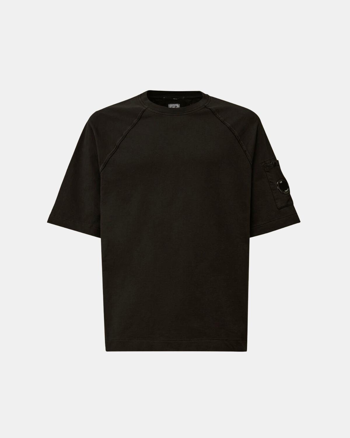 SWEAT  CP.COMPANY  M/COURTES SS034/999 NOIR