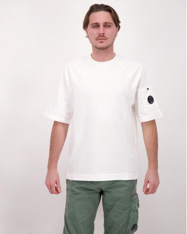 SWEAT  CP.COMPANY  M/COURTES SS034/103 BLANC